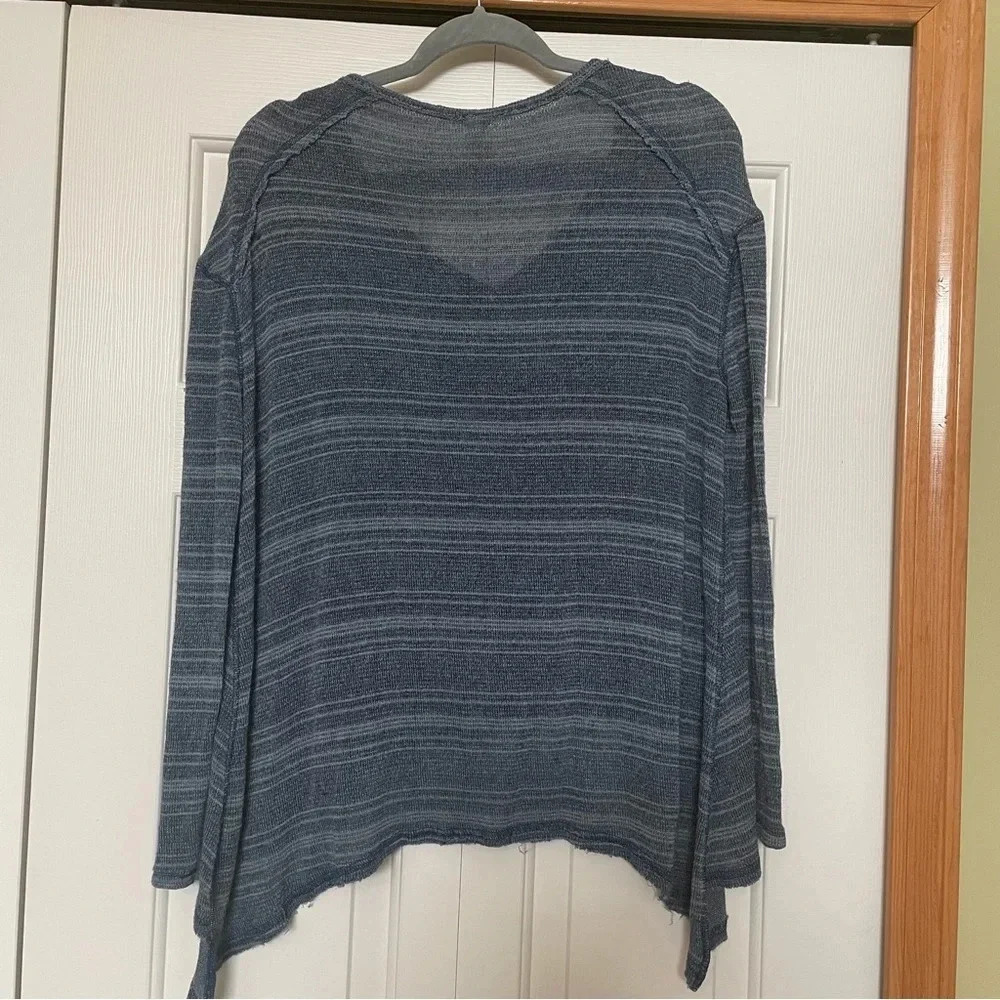 Free People‎ Waffle Knit Henley Top - Picture 2 of 5
